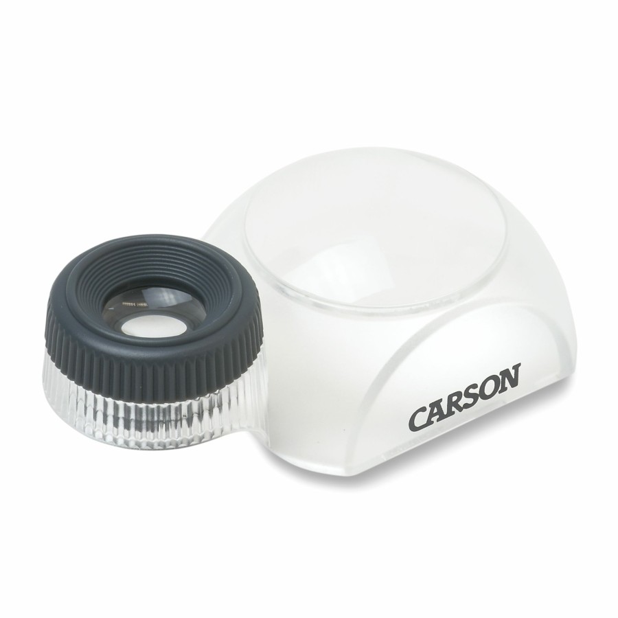 Magnifiers Carson | Dualview 3X Power Stand Loupe Magnifier With 12X Focusing Loupe