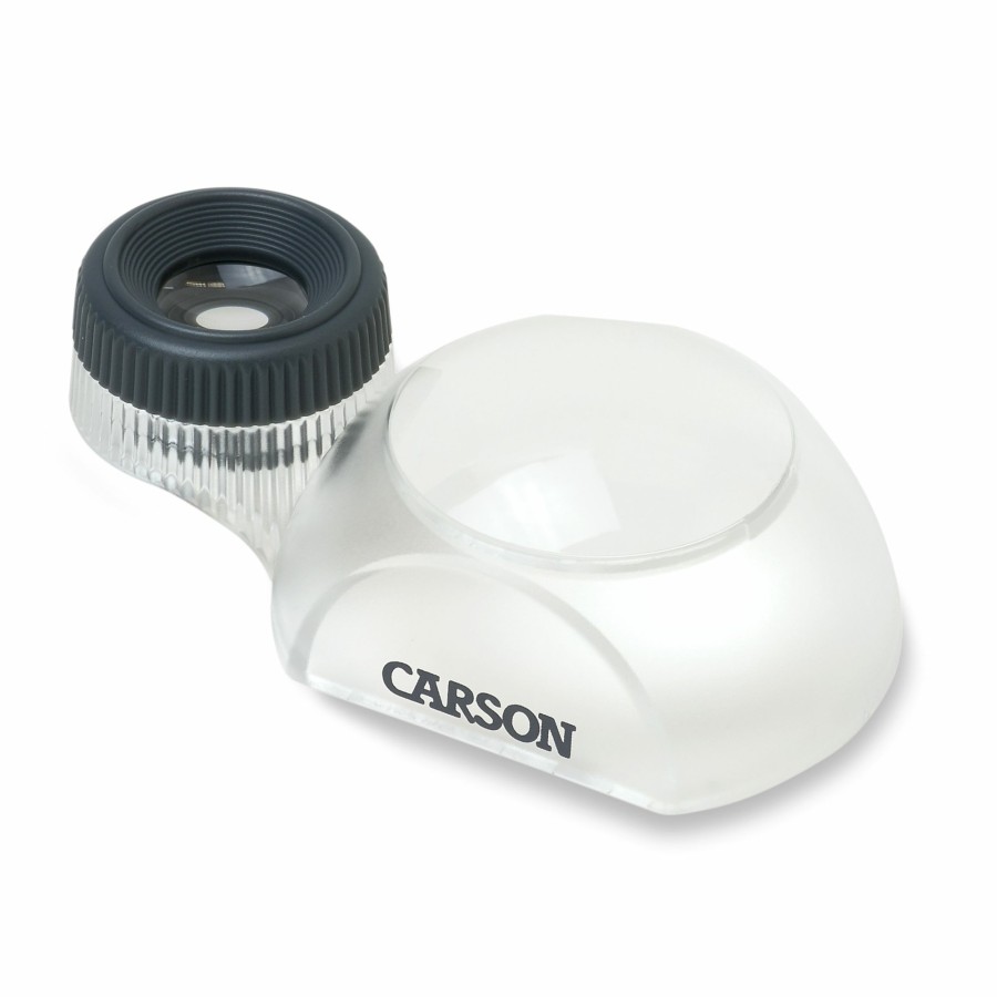 Magnifiers Carson | Dualview 3X Power Stand Loupe Magnifier With 12X Focusing Loupe