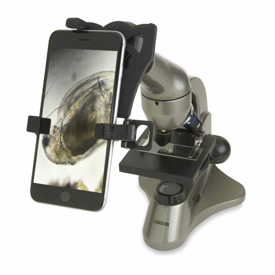 Microscopes Carson | Beginner 40X-400X Led Biological Microscope And Smartphone Adapter