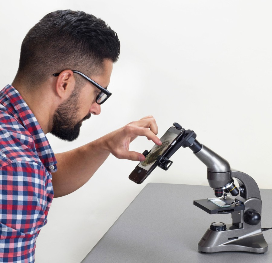 Microscopes Carson | Beginner 40X-400X Led Biological Microscope And Smartphone Adapter