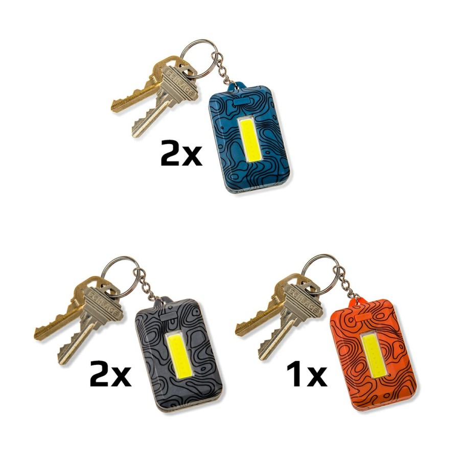 Additional Items Carson | Cob Led Keychain Flashlight With Keyring And 3 Settings, Pack