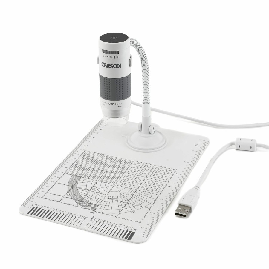 Microscopes Carson | Eflex 75X-300X Led Lit Usb Digital Microscope With Flexible Stand