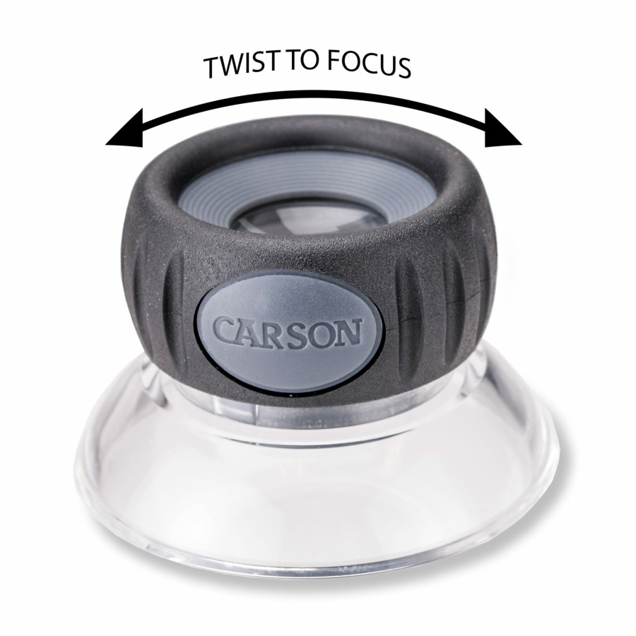 Magnifiers Carson | Lumiloupe Plus 17.5X Power 0.75" Focusable Stand Loupe Magnifier