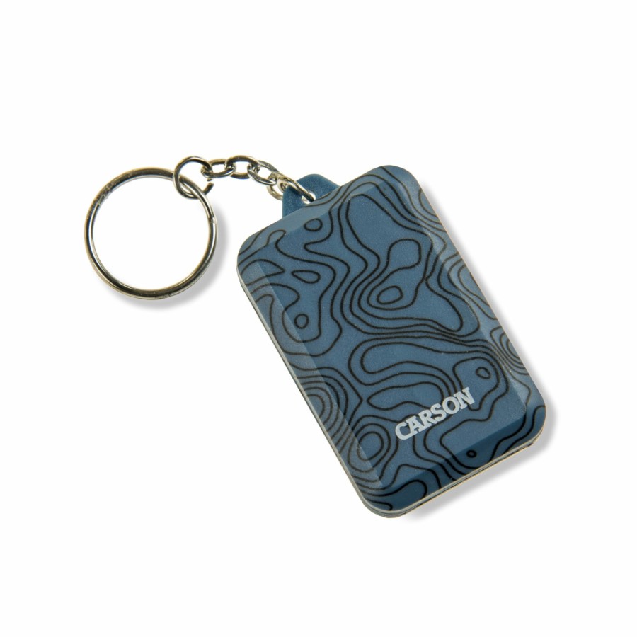 Additional Items Carson | Cob Led Keychain Flashlight With Keyring And 3 Settings, Blue