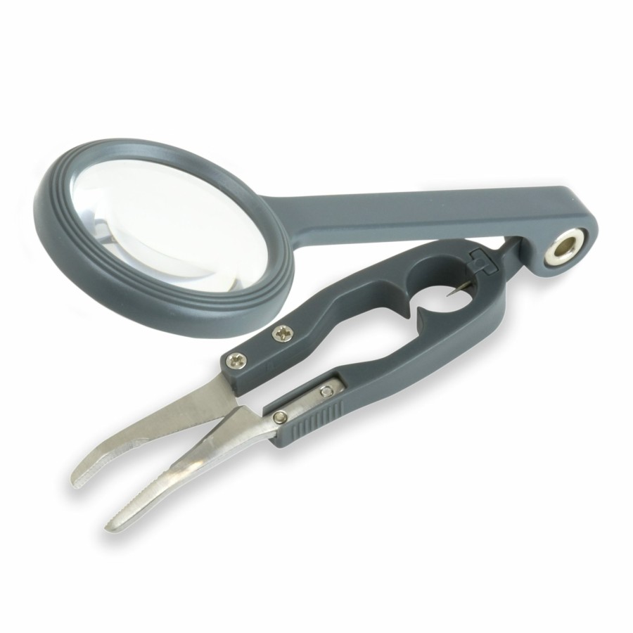 Magnifiers Carson | Fish'N Grip 4.5X Power Magnifier Fishing Tool With Precision Tweezers