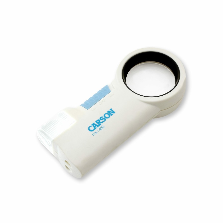 Magnifiers Carson | Pro Series Magniflash 11X Aspheric Lens Led Lit Flashlight Magnifier