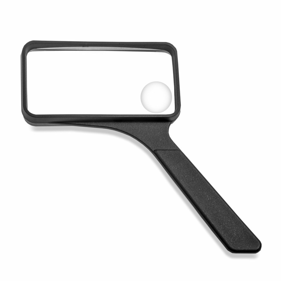 Magnifiers Carson | 2X Power Rectangular Handheld Magnifying Glass With 4.5X Spot Lens