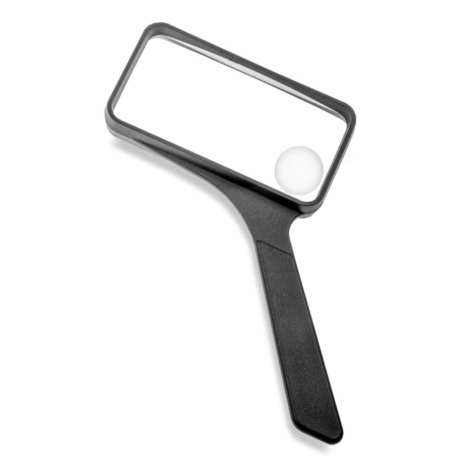 Magnifiers Carson | 2X Power Rectangular Handheld Magnifying Glass With 4.5X Spot Lens