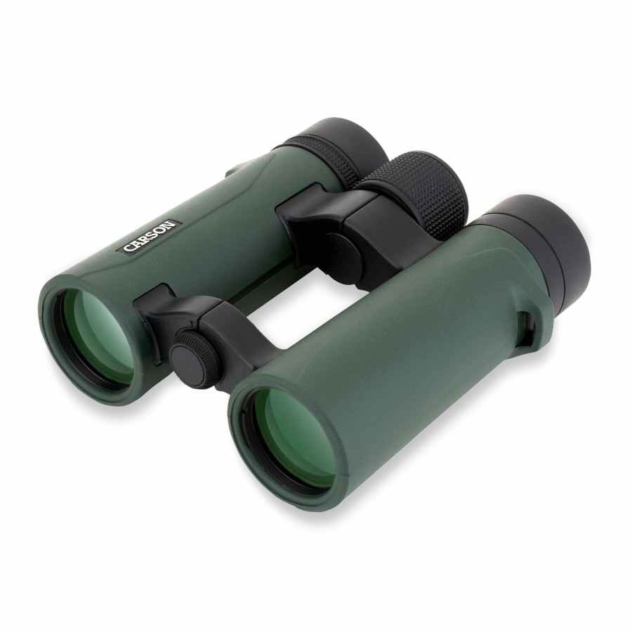 Binoculars Carson | Rd Series 10X34Mm Open Bridge Hd Waterproof Compact Binoculars