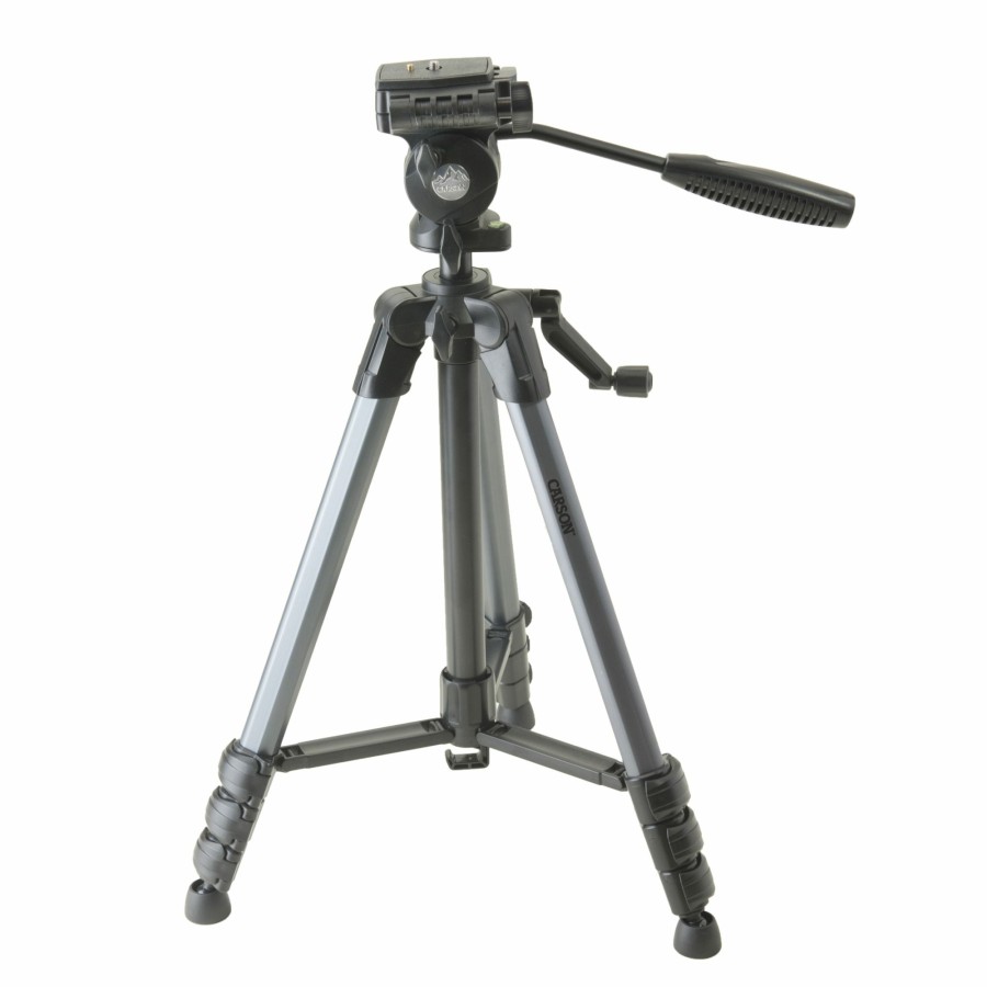 Additional Items Carson | The Rock Series 59.6" Fluid Panhead Aluminum Lightweight Tripod