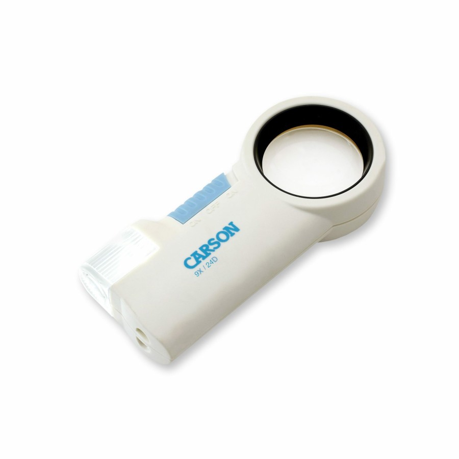 Magnifiers Carson | Pro Series Magniflash 9X Aspheric Lens Led Lit Flashlight Magnifier