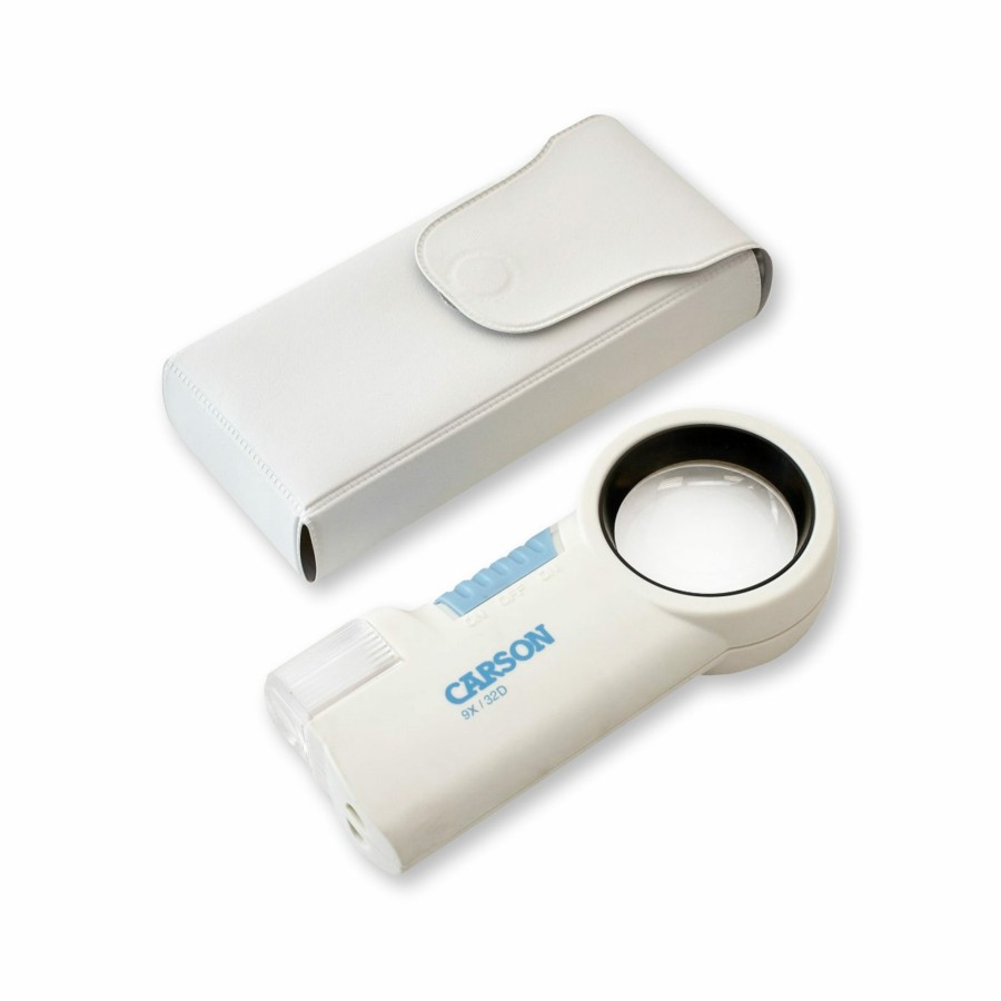 Magnifiers Carson | Pro Series Magniflash 9X Aspheric Lens Led Lit Flashlight Magnifier