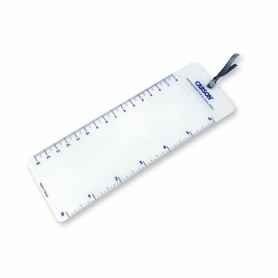 Magnifiers Carson | Magnimark Fresnel 3X Magnification Page Magnifier With 6 Ruler