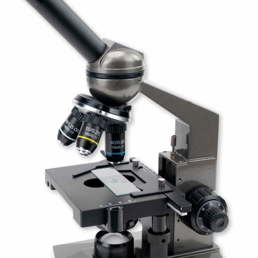 Microscopes Carson | Intermediate 100X-1000X Led Compound Microscope With Mechanical Stage