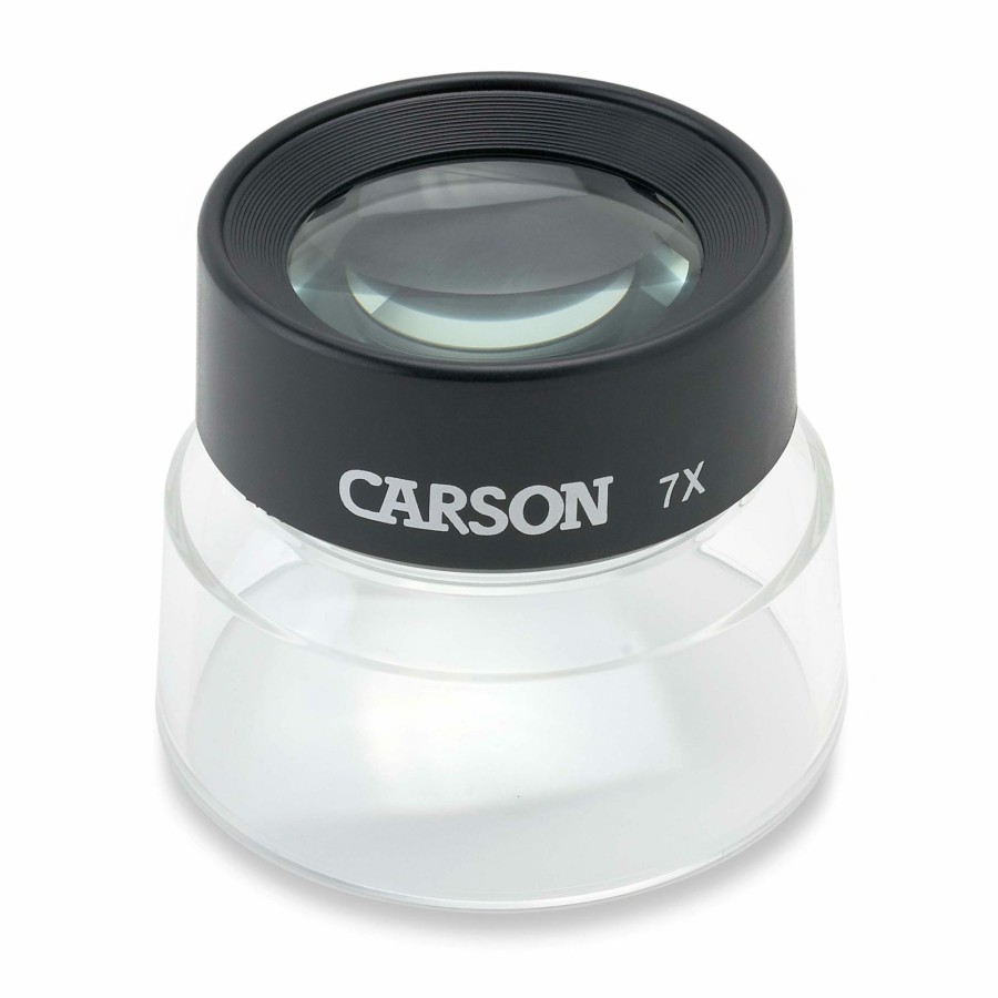 Magnifiers Carson | Lumiloupe 7X Power 1.75 Pre-Focused Dual Lens Stand Magnifier