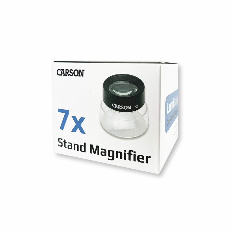 Magnifiers Carson | Lumiloupe 7X Power 1.75 Pre-Focused Dual Lens Stand Magnifier