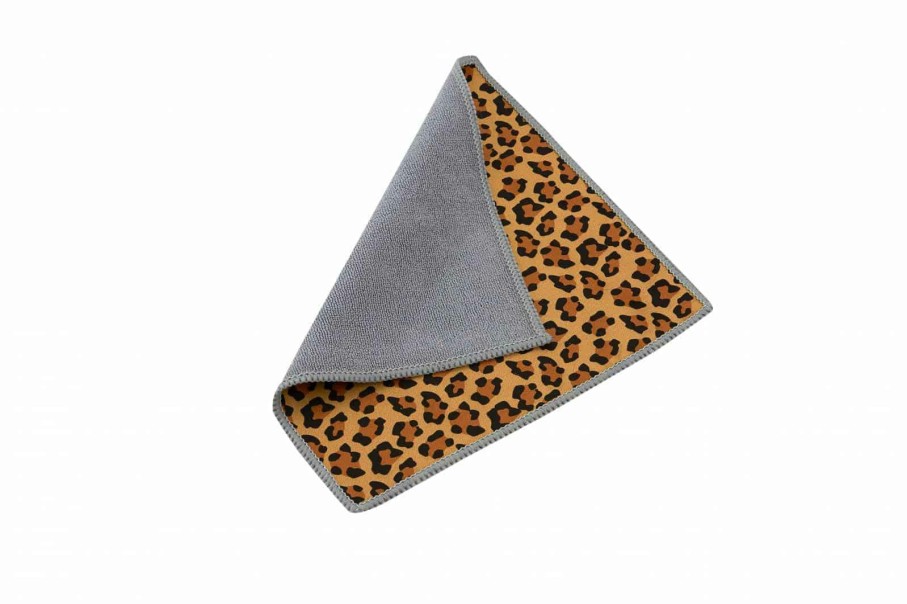 Additional Items Carson | Double Sided Microfiber And Silk Lens Cleaning Cloth In Safari Leopard