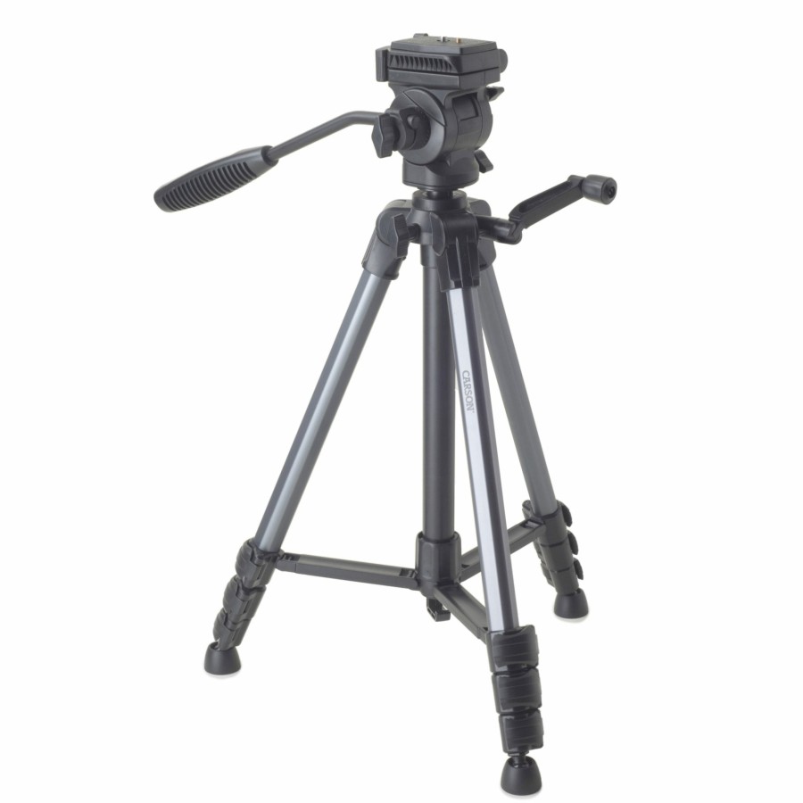 Additional Items Carson | The Rock Series 57.6" Fluid Panhead Aluminum Lightweight Tripod