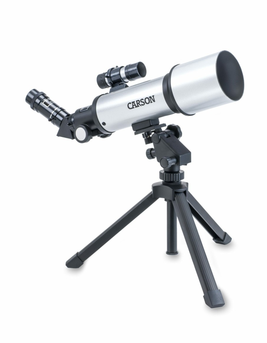 Telescopes Carson | Skychaser 133.5X70Mm Refractor Telescope With Tabletop Tripod