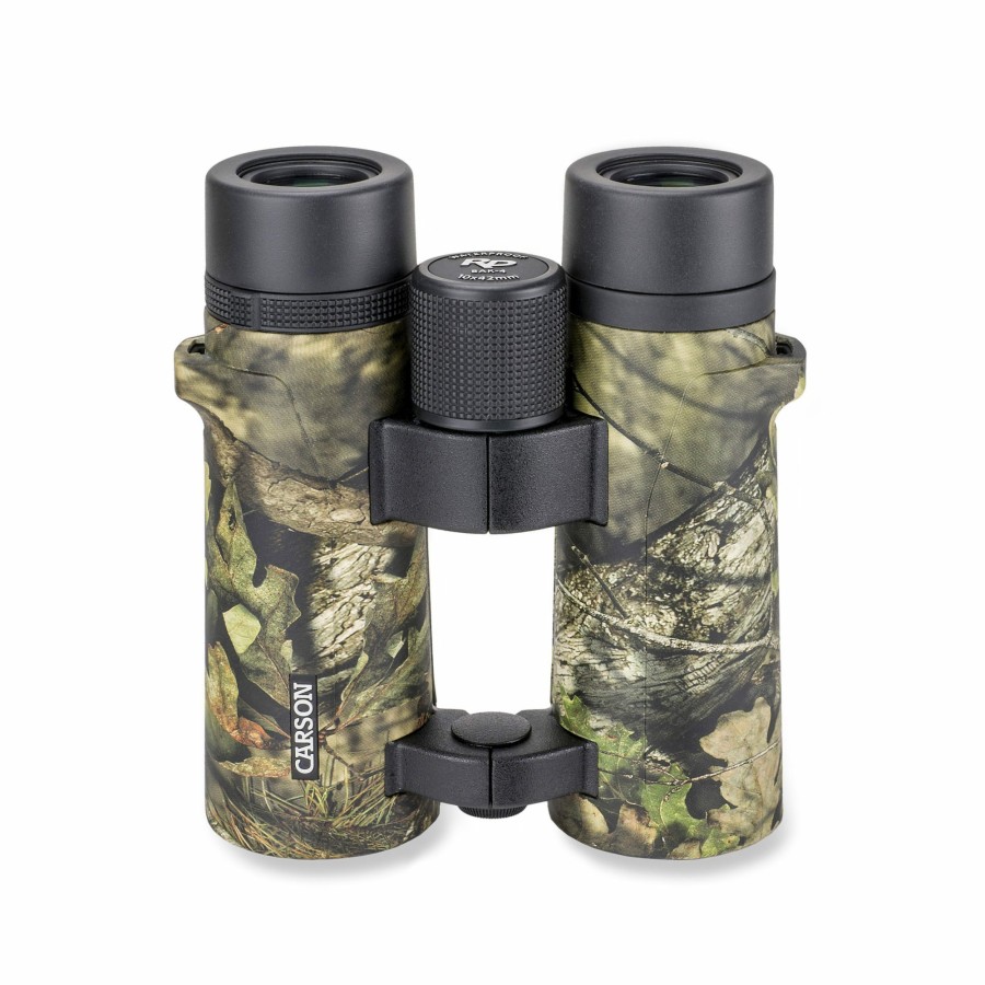 Binoculars Carson | Rd Series 10X42Mm Open Bridge Hd Waterproof Binoculars In Mossy Oak