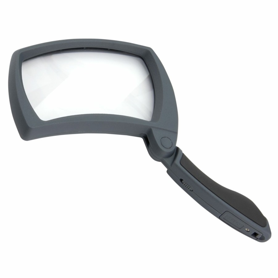 Magnifiers Carson | Led Lit Magnifold 2X Power 4.2"X 2.4" Rectangular Magnifying Glass