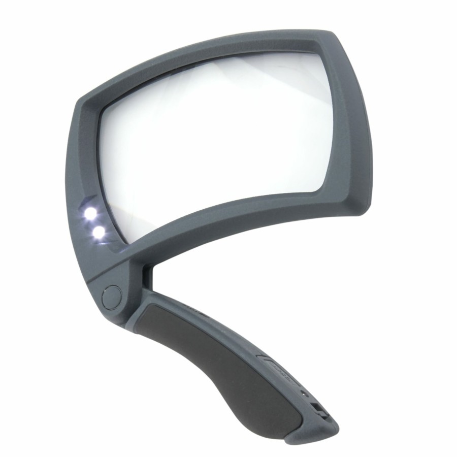 Magnifiers Carson | Led Lit Magnifold 2X Power 4.2"X 2.4" Rectangular Magnifying Glass