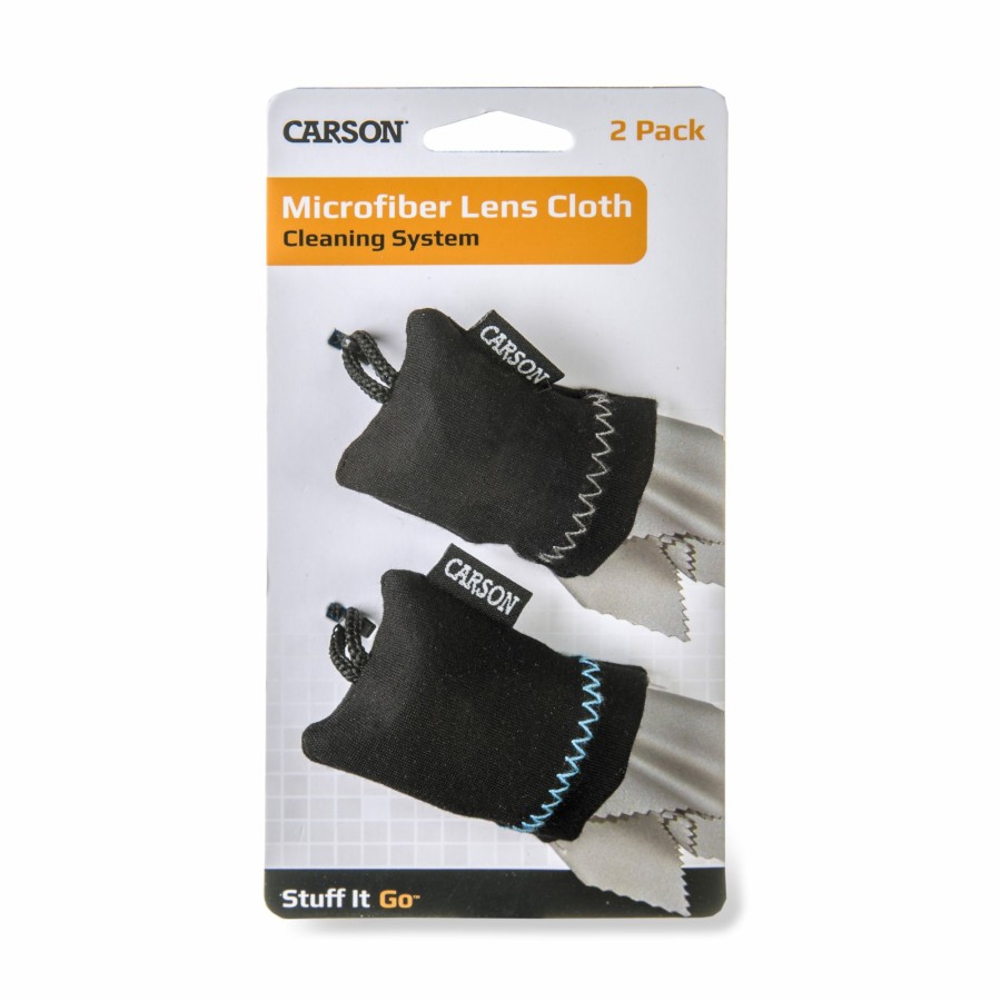 Additional Items Carson | Stuff-It Go Portable Microfiber Lens Cleaning Cloth Pouch, 2 Pack