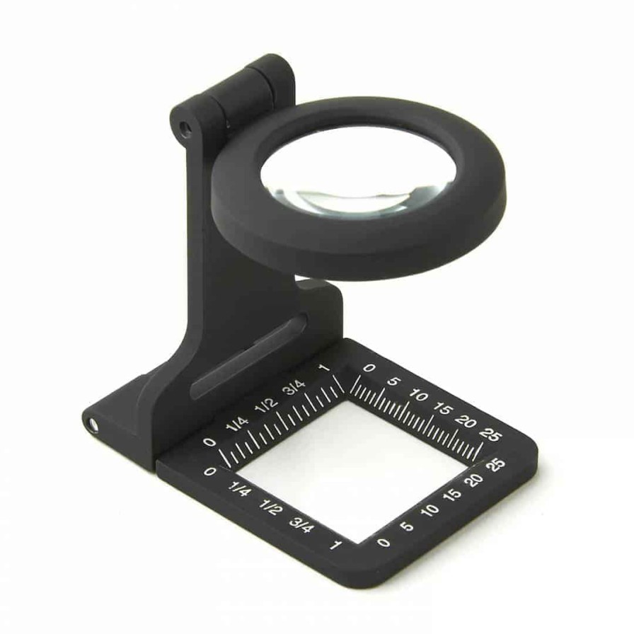 Magnifiers Carson | Metal Linentest 5X30Mm Glass Loupe Magnifier With Soft Pouch