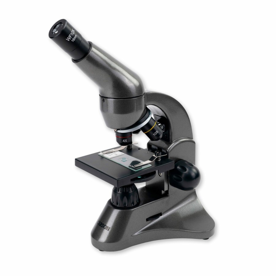 Microscopes Carson | Beginner 40X-400X Led Biological Microscope With 5 Color Filter Wheel