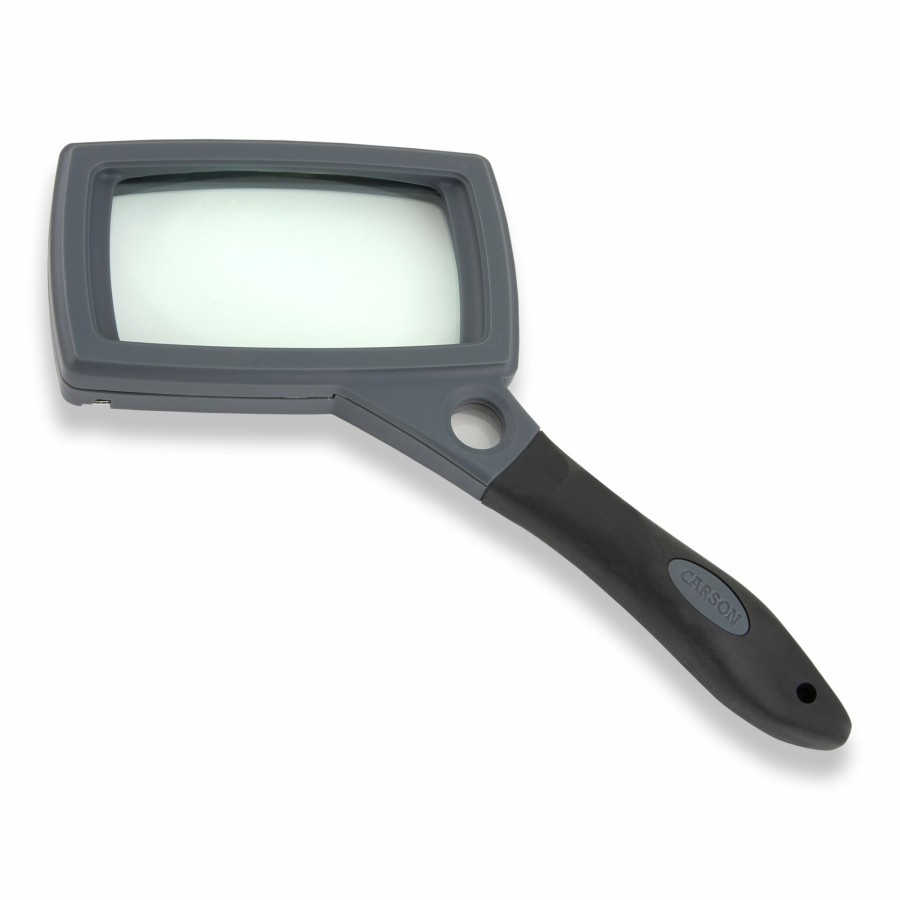 Magnifiers Carson | Suregrip Series Hand Held/Hands-Free 2X Power Rectangular Magnifier