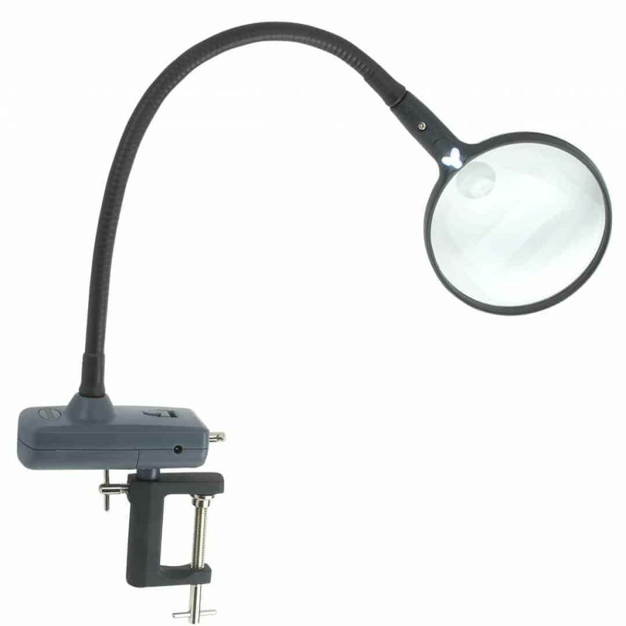 Magnifiers Carson | Magniflex Hands Free Tabletop Mounted Clamp-On Adjustable Magnifier