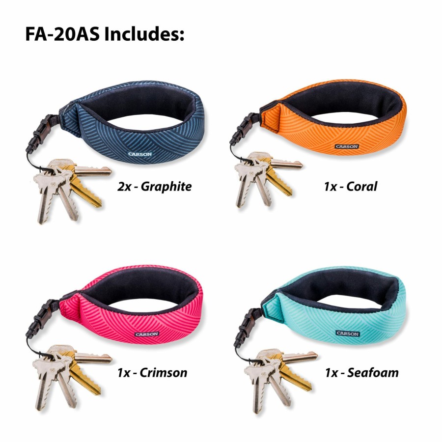 Additional Items Carson | Floating Wrist Strap With Lightweight Foam Core Technology 5-Pack