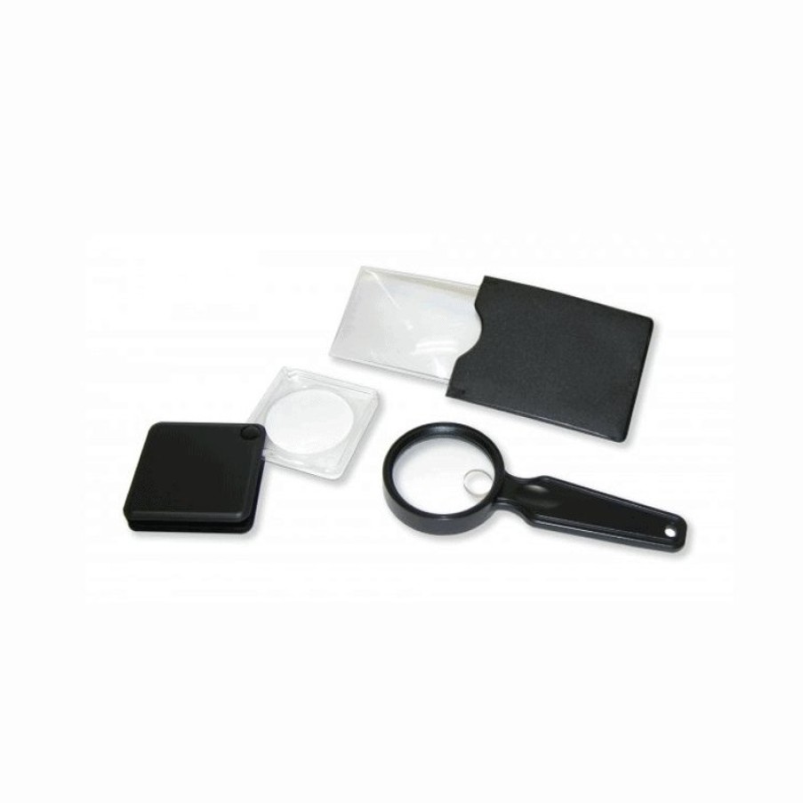 Magnifiers Carson | Valuepak Assorted Compact Magnifiers: Handheld, Flip Open, Fresnel