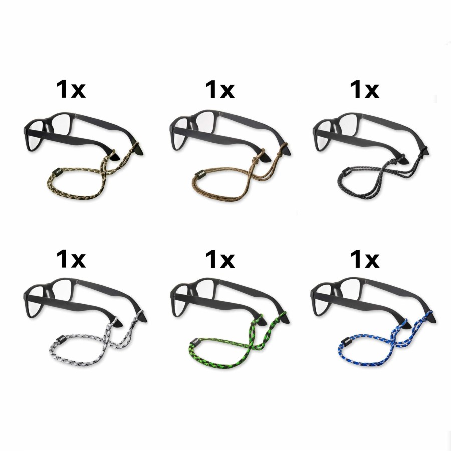 Additional Items Carson | Universal Adjustable Braided Nylon Paracord Eyewear Retainer 6-Pack