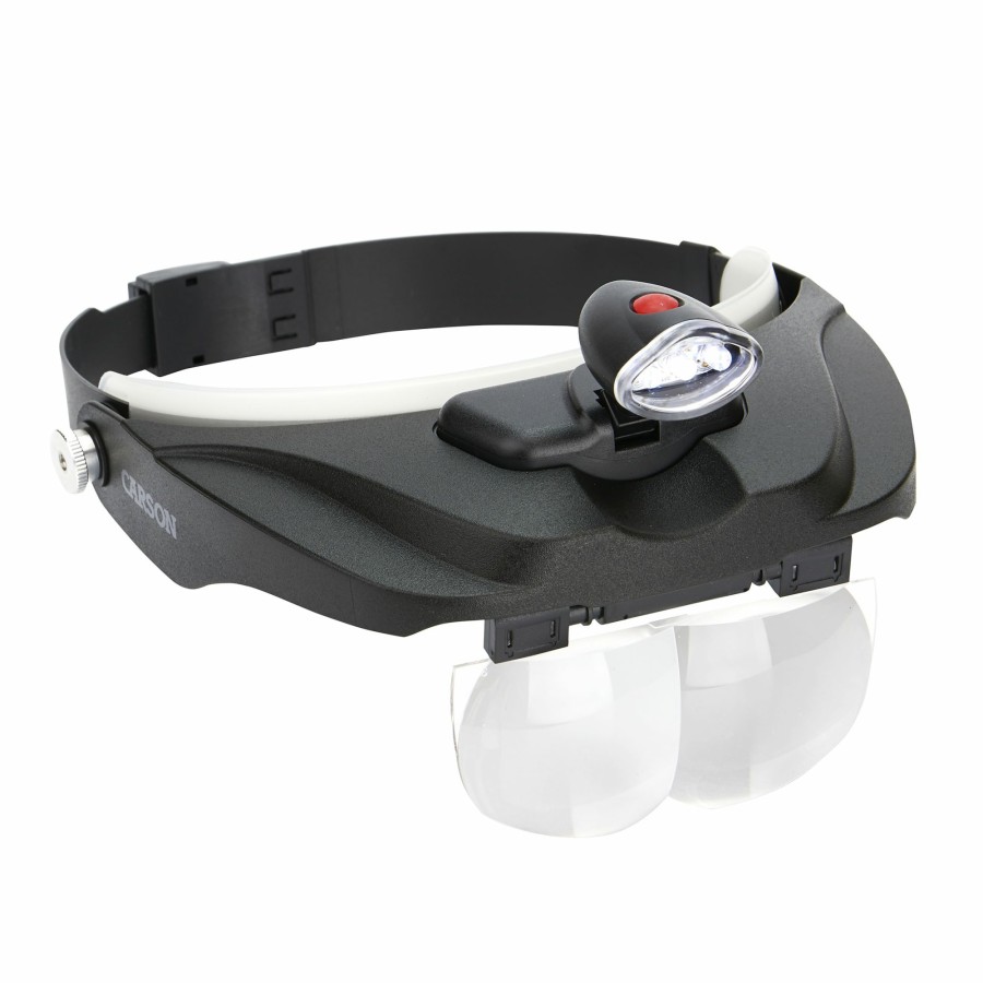 Magnifiers Carson | Pro Series Magnivisor Deluxe Head-Worn Led Magnifier With 4 Lenses