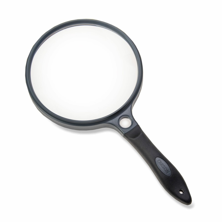 Magnifiers Carson | Suregrip Series Hand Held 2X Power 5" Acrylic Magnifying Glass