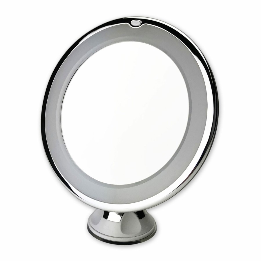 Additional Items Carson | 2X Power 5" Round Led Lit Magnifying Mirror With Suction Cup Base