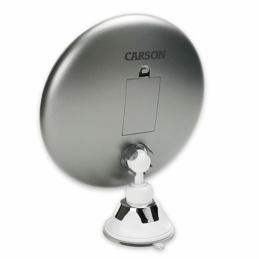 Additional Items Carson | 2X Power 5" Round Led Lit Magnifying Mirror With Suction Cup Base