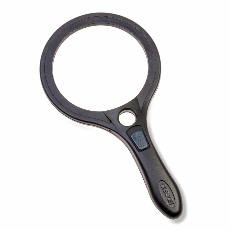 Magnifiers Carson | Lume Series 2X Power 4.5" Acrylic Lens Cob Led Lighted Magnifier