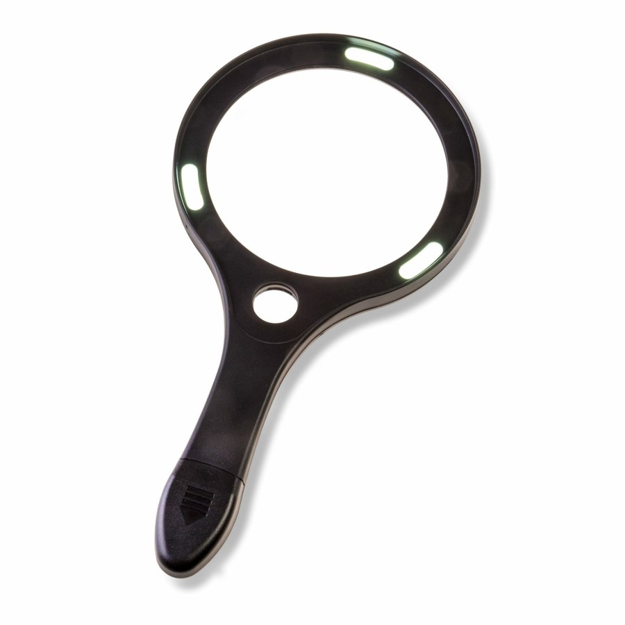 Magnifiers Carson | Lume Series 2X Power 4.5" Acrylic Lens Cob Led Lighted Magnifier