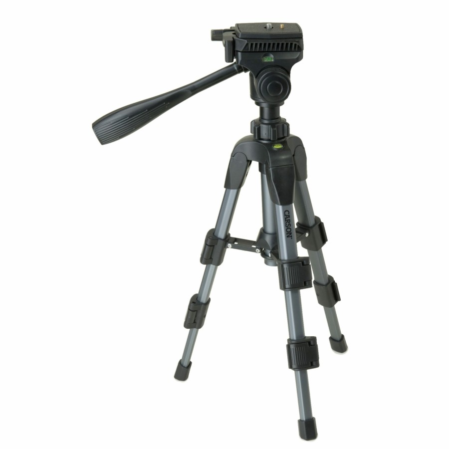 Additional Items Carson | The Rock Series 20.8" Fluid Panhead Aluminum Lightweight Tripod