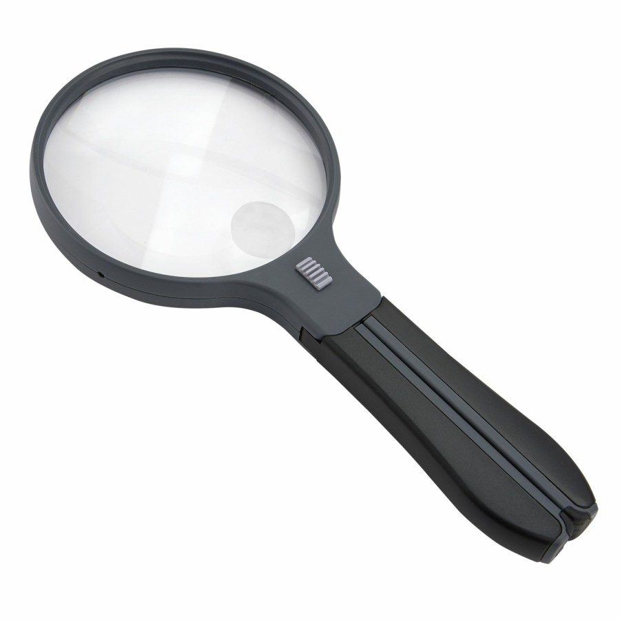 Magnifiers Carson | Splithandle 2X Power Handheld Or Hands-Free Acrylic Lens Magnifier