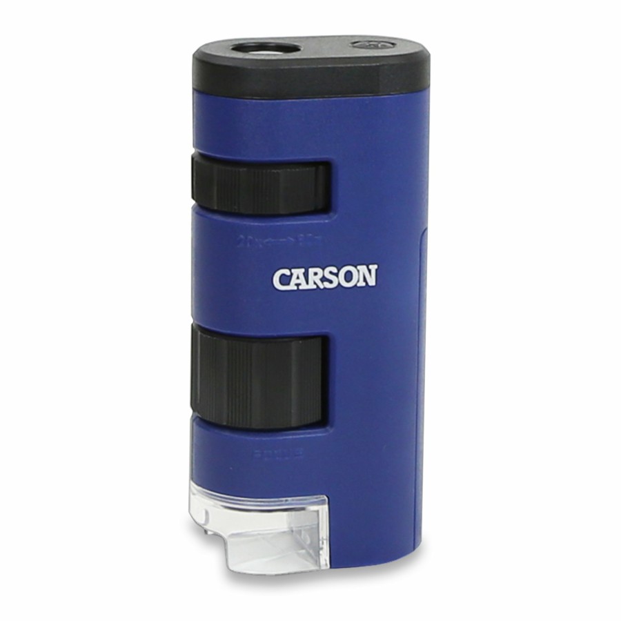 Microscopes Carson | Pocket Micro 20X-60X Led Lit Zoom Lightweight Pocket Microscope